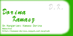 dorina kamasz business card